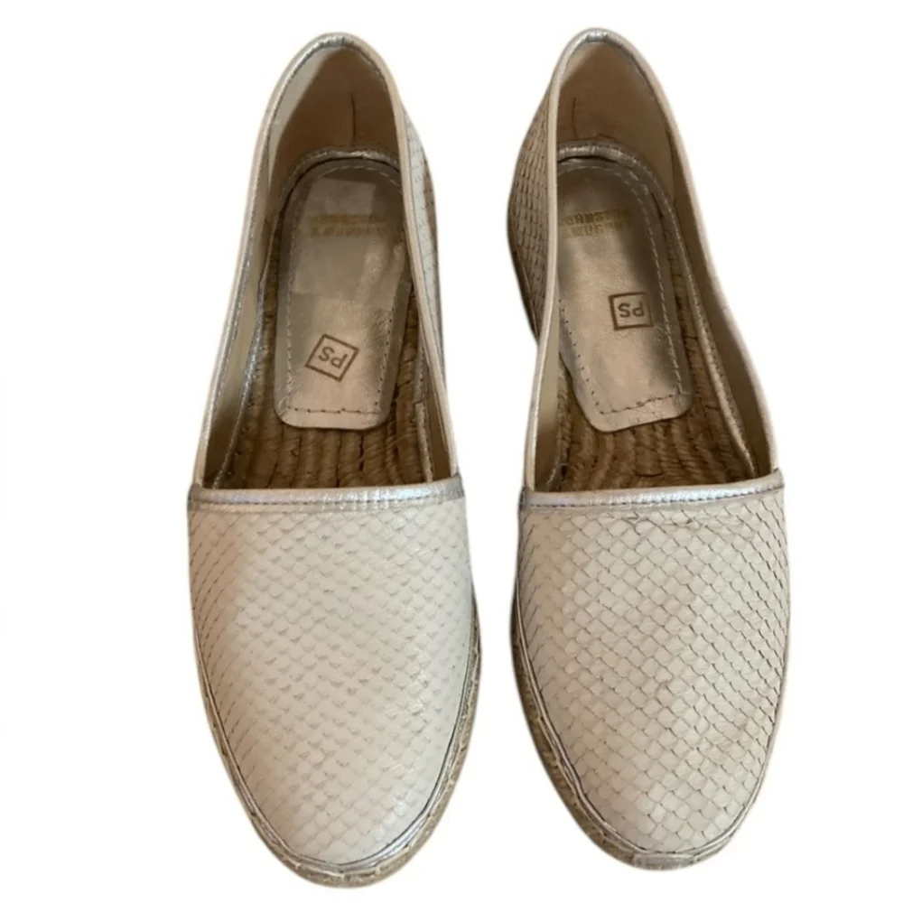 Johnston & Murphy Shoes Womens Size 6.5 Grey Suede Jaden Espadrilles Scale Jute